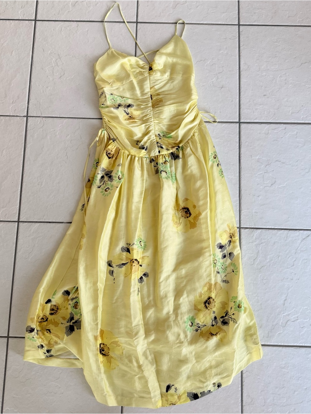 NWT Rebecca Taylor Positano Dress - Lemonade - Picture 5 of 10